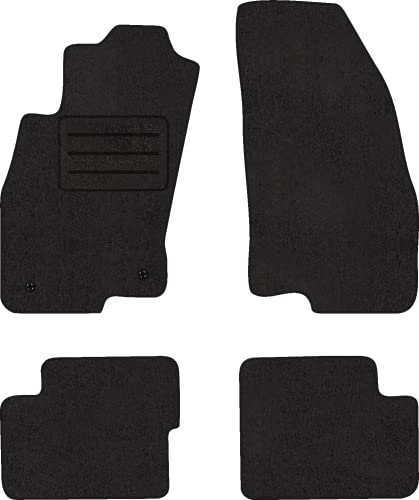 Fußmatten Velours Autoteppich passend für FIAT Grande Punto Satz schwarz