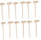 UPKOCH 16St Kleiner Holzhammer Werkzeug für kinderwerkzeug Holzhammer für Bastelarbeiten Holzhammer Jungs Minihammer aus Holz knackende Schlägel hölzern Beige