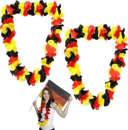 Deutschland Fanartikel EM Deutschland Blumenkette Deutschland, Deutschland Deko für Wettbewerbe, Deutschland EM Fanartikel Deutschland Fussball, Deutschland Fan Artikel Deutschland Hawaii Ketten