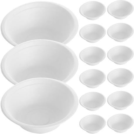 PACKOVE 100stücke Suppenschüssel Aus Papier Zum Mitnehmen Abbaubar Für Outdoor-events Und Catering Als Futternapf Oder Servierbehälter