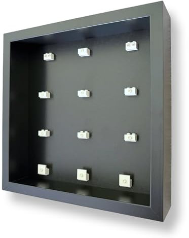 Frame Punk - Lego F1® Collectable Race Cars 71049 Display Case - Wall Mount or Free Stand - Dust Protection - Black