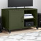 Lauuoeriau Casa & Giardino,Mobili-Mobile TV Verde Oliva 68x39x43,5 cm Acciaio