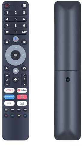 TRUCKON Neue Ersatzfernbedienung für OK. UHD LED TV OTV40GF-5023C 32GH-5023C 43AU-5023C 50AU-5023C OTV50AU-5023C OTV40GF-5023C OTV43AU-5023C,für CHIQ 32 Zoll FHD, L40QH7G,L40M9G L32FM9E