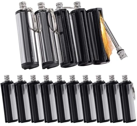 15-Pack Permanent Match Lighter - Waterproof Keychain Survival Tool for Camping, Candles & Emergency