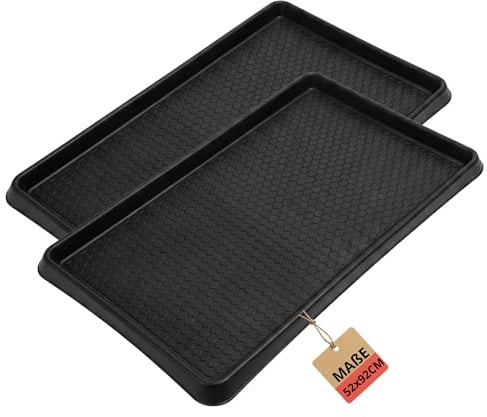 BigDean 2X XXL Premium Schuhabtropfschale 92x52cm extra robust extra groß | Made in Europa