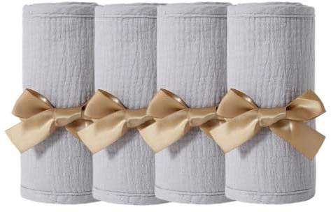 Gitterbett-Kantenschutz Atmungsaktiver – 2er Set Mit Verstellbaren Bändern | Schutzbezug für Bettgitter für Wohnzimmer Kinderzimmer Warme | Jahreszeiten, Bettschutzgitter Gitterbett-Kantenschutz 2er Set
