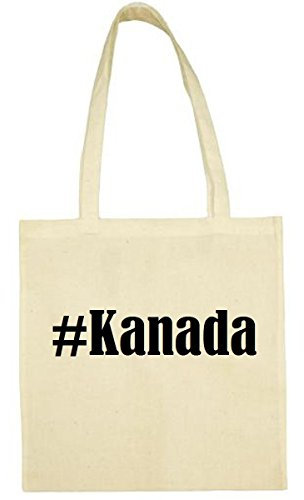 Reifen-Markt Tasche #Kanada Größe 38x42 Farbe Natur Druck Schwarz
