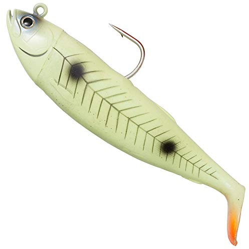 Savage Gear Cutbait Herring - Gummifisch Meeresköder, Farbe:Green Glow, Länge/Gewicht:25cm / 460g