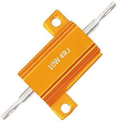 Wirewound Resistor MASO 22OHM 10W 5% Montage sur châssis Coquille aluminium Résistances enroulées Ton or Aluminium Logé Résistance pour convertisseur de remplacement LED