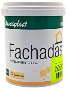 DURCAPLAST pintura fachadas en colores y aspecto mate. De alta cobertura, extraordinaria resistencia al roce y a la intemperie(750ml, ARENA 17)
