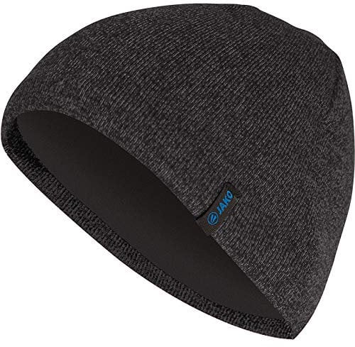 JAKO Strickmütze, Größe:Senior, Farbe:schwarz meliert