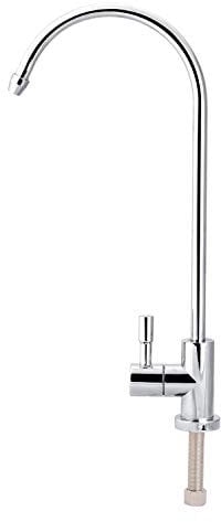 Samfox Faucet Tap - 1/4 '' in Acciaio Inossidabile Colpetto della Cucina A 360 ° di Rotazione del Rubinetto del Chrome Osmosi Inversa RO Potabile Filtro Acqua
