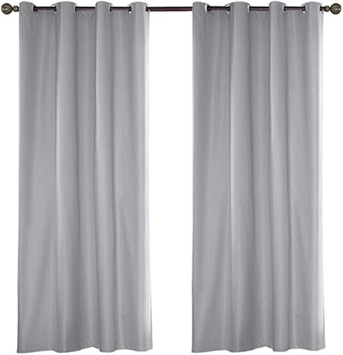 ele ELEOPTION Outdoor Vorhang Wasserdicht,Blickdicht Vorhang Winddicht UV Schutz Sonnenschutz Gardinen für Balkon Garten Hof (4 Stücke /137 X 213cm, Grau)