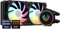 Vetroo V240 - Enfriador líquido de CPU para consola de juegos, bomba RGB y PWM direccionable de 240 mm y ventiladores 250 W TDP AIO enfriador de agua con concentrador controlador para Intel LGA