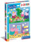 Clementoni 24778 Supercolor Peppa Pig – Puzzle 2 x 20 Teile ab 3 Jahren, buntes Kinderpuzzle mit besonderer Leuchtkraft & Farbintensität, Geschicklichkeitsspiel für Kinder