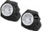 bmf-versand® 2er Set LED Garten Solarsteine Schwarz - Solarlampen für Außen klein - Deko Stein led - leuchtender Solarstein mit LED wetterfest - Wegeleuchten und Außenbeleuchtung - Solarleuchte
