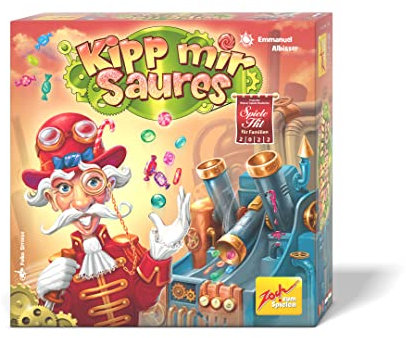 Zoch 601105154 Kipp Mir Saures – dreidimensionaler Spielspaß in der Naschfabrik, 2 bis 4 Spieler, für Kinder ab 8 Jahre