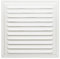 Griglia di ventilazione in metallo, 20 x 20 cm, per interni ed esterni, montaggio con protezione dagli insetti, robusta, resistente alle intemperie (20 x 20 cm, colore bianco)