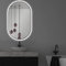 ApeJoy Badspiegel Led Beleuchtung Oval 50x90cm, Wandspiegel mit Antibeschlag und mit Touch Schalter, LED Licht Wechsel Warmweiß-Kaltweiß-Neutral Memory Funktion [Energieklasse F]