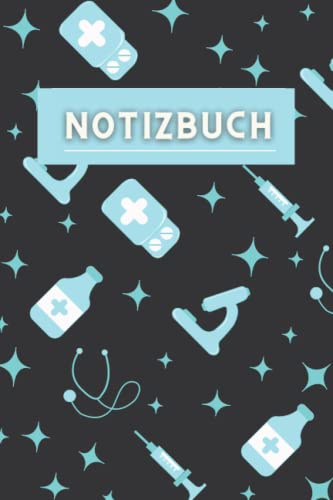 NOTIZBUCH: Notizbuch für Krankenschwestern, Pflege, Ärzte, Mediziner, Krankenschwester in Ausbildung, Sanitäter, Medizinstudenten | 110 karierte Seiten | Format 6x9 Zoll, DIN A5 | Soft Cover matt