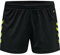 Hummel Damen Hmlcore Xk Poly Woman Shorts, Black/Lime Popsicle, L EU