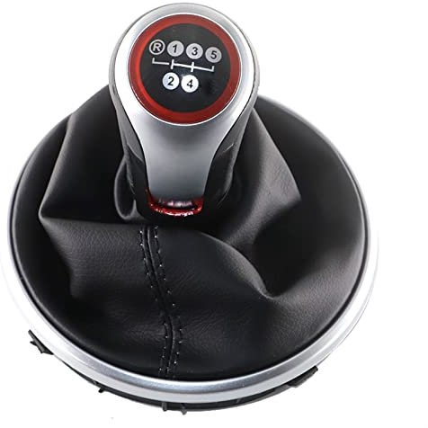 DHWUIASF Auto Schaltknauf Schaltknauf Schaltknauf Für Skoda Für Fabia 2 II Für Roomster 2006-2010 Getriebegriff (Color : 5 Speed)