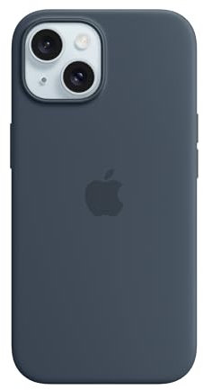 Apple Custodia MagSafe in silicone per iPhone 15 - Blu tempesta 