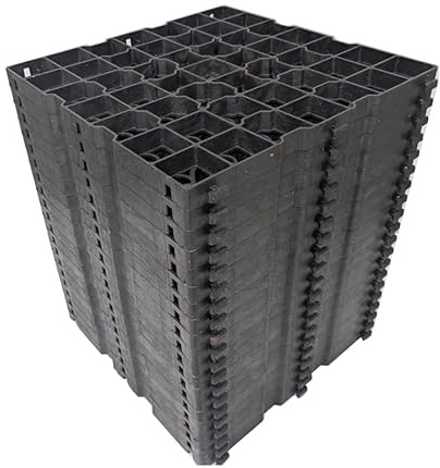 Geocelda stabilizzatore ghiaia per vialetti, ingressi per garage, decorazione per esterni, 100% polipropilene (piastrelle 50 x 50 cm - 10 m2)