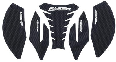 BatwhO Motorrad Aufkleber für Ninja ZX6R ZX 6R 2019-2023, Schwarz, Vinyl, Racing, Rechteck, Tierdruck, Outdoor, 1 Stk