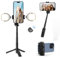 ULANZI Grip Tripod Folding Extension Bluetooth Selfie Stick(Black)