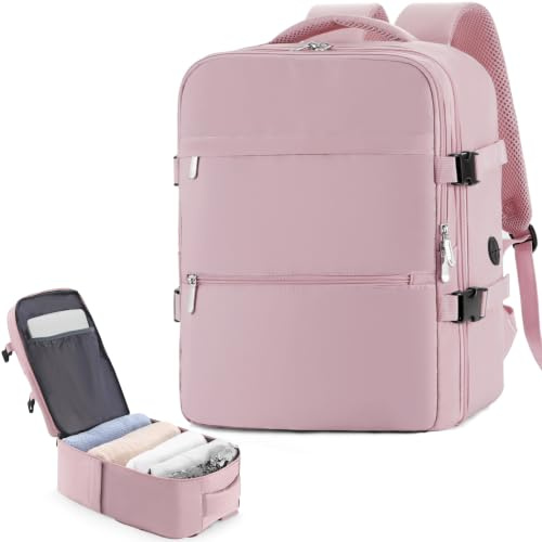 WOUIYO für Easyjet Handgepäck 45x36x20 Rucksack Handgepäck Flugzeug | Handgepäck Rucksack 45x36x20 Reiserucksack 15.6 Zoll Laptop Backpack mit USB-Loch, Reisetasche Cabin Bag für Herren Damen