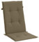 vidaXL Hochlehner-Auflagen 6 STK. Melange Taupe 120x50x4 cm Stoff