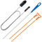 Drain Unblocker Tools 4 Pcs, 155 cm Double Ended Nylon Pipe Cleaner Brush, 45 cm Sink Unblocker Brush, 2Pcs 50 cm Hair Clog Remover, Sink Unblocker Tool for Kitchen Bathroom Shower Plug Hole (White)