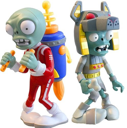 Actionfiguren, 2 Stück, Zombie-Anime-Spielzeug, neue Pflanzen gegen Zombies, Spielzeug, Action-Figuren, PVC-Anime-Figuren