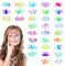 32 Blatt Tattoo Schablonen Kinder, Wiederverwendbare Kinderschminken Schablonen, Schablonen Kinderschminken, Schminkschablonen für Gesicht und Körper, für Party, Fasching, Weihnachten Halloween