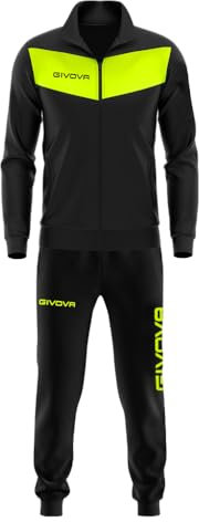 GIVOVA TUTA VISA FLUO TRIACETATO NERO/GIALLO FLUO Tg. 2XS