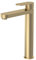 Round Tall Mono Basin Mixer Tap - Brushed Brass