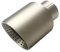 DKPMWD Auspuffblenden 1PC Auspuffblende 2,5 Zoll Einlassdüse 304 Edelstahl Schalldämpferblende Universalspitze 63mm Endrohre