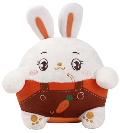 Interaktives Hundespielzeug, 2025 Neu Moving Pet Plush Toy, Bewegendes Hundespielzeug Ball Bissfest Aktives Bewegendes Haustier Plüschspielzeug für Haustier Trainingsball (Kaninchen)