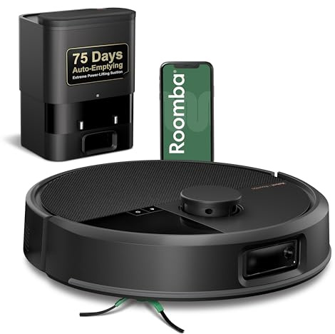 iRobot Roomba Max 705 Robot Vacuum with AutoEmpty Dock, Powerful Suction, Dual Rubber Anti-Tangle Brushes, LiDAR Navigation, Obstacle & Anti-Fall Detection, for Carpet and Hard Floors