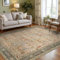 GENIMO Teppiche Wohnzimmer, Maschinenwaschbar Carpet, Vintage Boho Teppich, Kurzflor-Teppiche mit Rutschfester Rückseite, Rot, 160X230CM