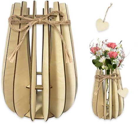 YZROHYI Vaso Fiori per Lego,Vaso Flower Bouquet,Puzzle Vasi Di Fiori,Vasi Soggiorno,Vasis Decorativi,Vasos Moderno Design Interno,Vasos Porta Fioris,Set da Costruzione Vasis,Supporto In Legno per Rose
