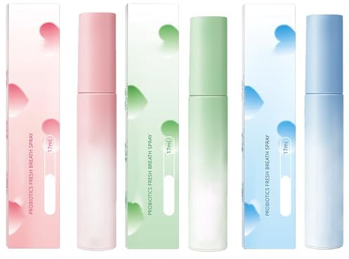 Mundpflege-Spray, Lufterfrischer-Spray, Mundspray, Mundspray, Mundspray, Frischer Atem, erfrischendes Atemspray, 17 ml x 3 Stück