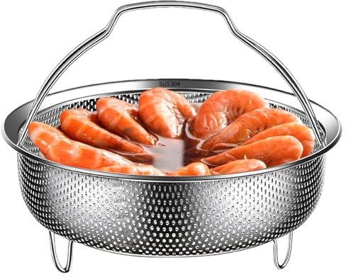 Dampfgarer Einsatz 304 Edelstahl Dämpfkorb Mit Griff, Dämpfeinsatz Für Topf Kochtöpfe, Schnellkochtopf Einsatz, Rund Dampfgareinsatz Edelstahl Für Töpf 14cm 18cm 22cm