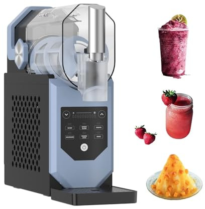 BDJSN 2L Professionelle Slush-Eismaschine, Kein EIS Nötig, 5 Voreingestellte Programme, Softeismaschine, Selbstreinigung, LED-Anzeige, Für Restaurant, Zuhause, Snackbar, Cafeteria