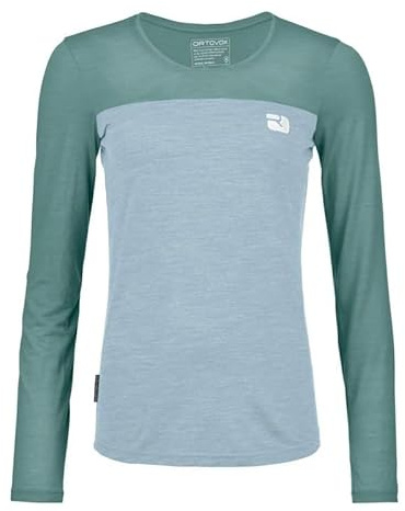 ORTOVOX 150 COOL Logo - Bequemes, langlebiges Merino-Tank-Top mit Kühleffekt für vielseitige Alpintouren - grün - Damen - S