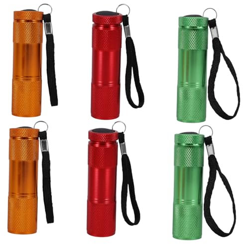 Toddmomy 6piezas Linterna De Mano Led Emergencia Camping Práctica Mini Linterna Resistente