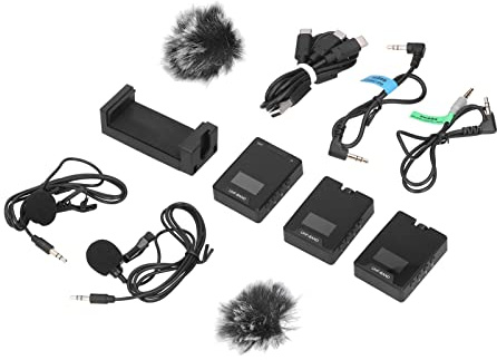 Denash S900 PRO Wireless Lavalier -Mikrofon High-Definition Live-Streaming Microphone for the Camera Camera
