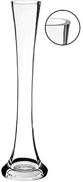 WGVI Jarrón de Cristal, 30,5 cm de Alto