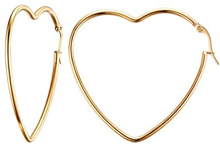 YIXUYU Ohrringe Creolen Herz Dünn Gold Damen das Geschenk der Frauen valentins geschenke